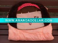 Wholesale Folable 100% polyester blanket cushion