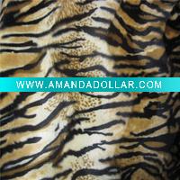 Wholesale Animal printed velboa fabric/polyester velvet