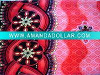 100% polyester printed embossed high velour