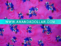 100% polyester printed high velour