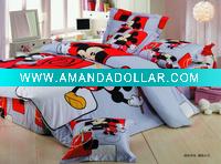 reactive print quilt/duvet cover/sheet set