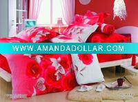 reactive print quilt/duvet cover/sheet set