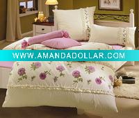 microfiber , 100%polyester printing bedding set