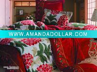 reactive print quilt/duvet cover/sheet set