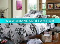 reactive print quilt/duvet cover/sheet set