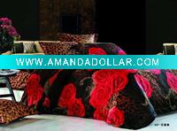 Wholesale reactive print quilt/duvet cover/sheet set