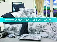Wholesale reactive print quilt/duvet cover/sheet set