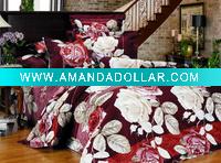 Wholesale reactive print quilt/duvet cover/sheet set
