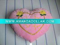 Wholesale decorative love flower heart shaped pillow