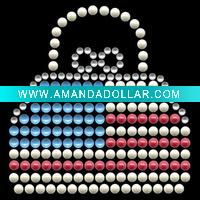 Hot fix crystal rhinestone motif design