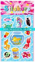 Wholesale golden fish sticker