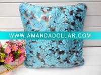 Embroidery rose flower cushion Jacquard