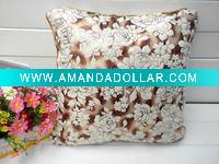 Wholesale 2011 fashion velvet cushion cover flower embroidery
