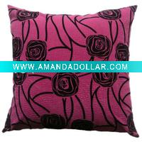 Flower embroidery sofa cushion square cushion
