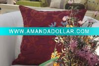 Chenille Embroidered Chair Cushion