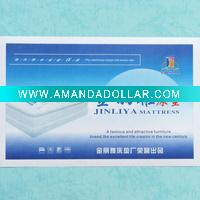 printed adhesive mattress label