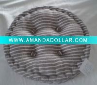 Wholesale Round Linen Stripe Floor Cushion, Mattress Cushion
