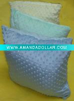 Wholesale solid ferny leaves micro fleece pillow cover