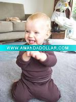 Wholesale organic cotton baby bodysuits/ baby sleepsuits/ baby night wear