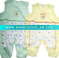 Wholesale no sleeves /with food romper/Comfortable baby suit/100% Cotton Baby Romper Grow/Baby Wear Garment