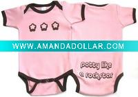 Wholesale organic cotton baby bodysuits/ baby sleepsuits/ baby night wear