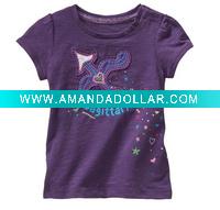Wholesale baby girls t-shirt / infant tee shirt / children wear