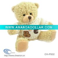 Wholesale Plush bear with sweater,Soft bear for baby,soft baby bear toy