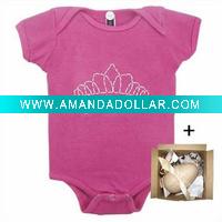Wholesale organic cotton baby bodysuits/ baby sleepsuits/ baby night wear