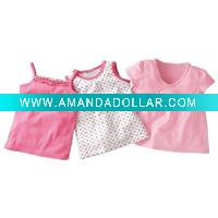 Wholesale fashion cotton baby vest and baby tops,baby wear