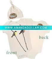 Wholesale baby Toddlers Infant Ornithologists choose this organic baby set as their favorite gift bibs Clothing dress baby sleeping bag