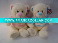 Wholesale Stuffed teddy bear wear T shirt 2 color (YD3255)