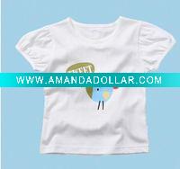 Wholesale bamboo child t-shirs / baby girl's t-shirt