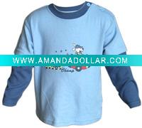 Wholesale long sleeved baby t-shirts