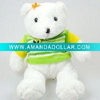 srtting small teddy bear with shirt