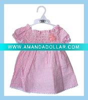 Wholesale baby's pink dress