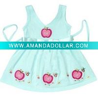 Wholesale 100% cotton baby girl's dress /skirt