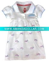 Wholesale organic cotton baby girl's dress /skirt
