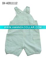 2011 fashion woven summer baby overall