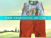 Wholesale cute short sleeve baby romper
