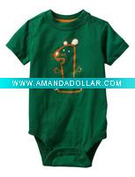 Wholesale Short Sleeves Cotton Baby Rompers in Fashion Design