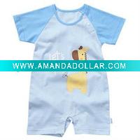 Wholesale baby cotton garment shorts short sleeve