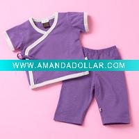 baby kimono set, baby kimono tee, baby pants