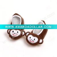 Wholesale Crochet 3D Animal Baby Shoes Model:RE1217
