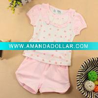 Wholesale Infants & Toddlers suit vest safe environmental t-shirt set and short