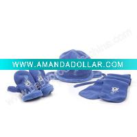 Polar Fleece Baby Hat and glove set Model:RE1104