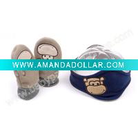 Wholesale Polar Fleece Baby Ear Warmer And Glove Set Model:RE1116