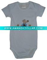 Bamboo Cotton Short-sleeve Baby Rompers