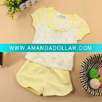 Wholesale Infants & Toddlers suit vest WEAR safe environmental t-shirt set and short