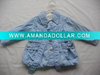 Wholesale 100% cotton woven baby wear,jacket