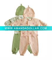 Wholesale baby 100 % cotton pajamas